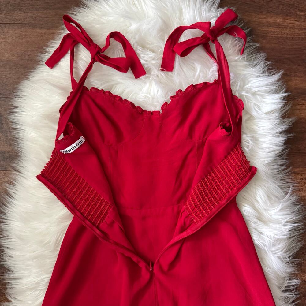 Reformation Christine Dress in Red Size 4 - Picture 12 of 13